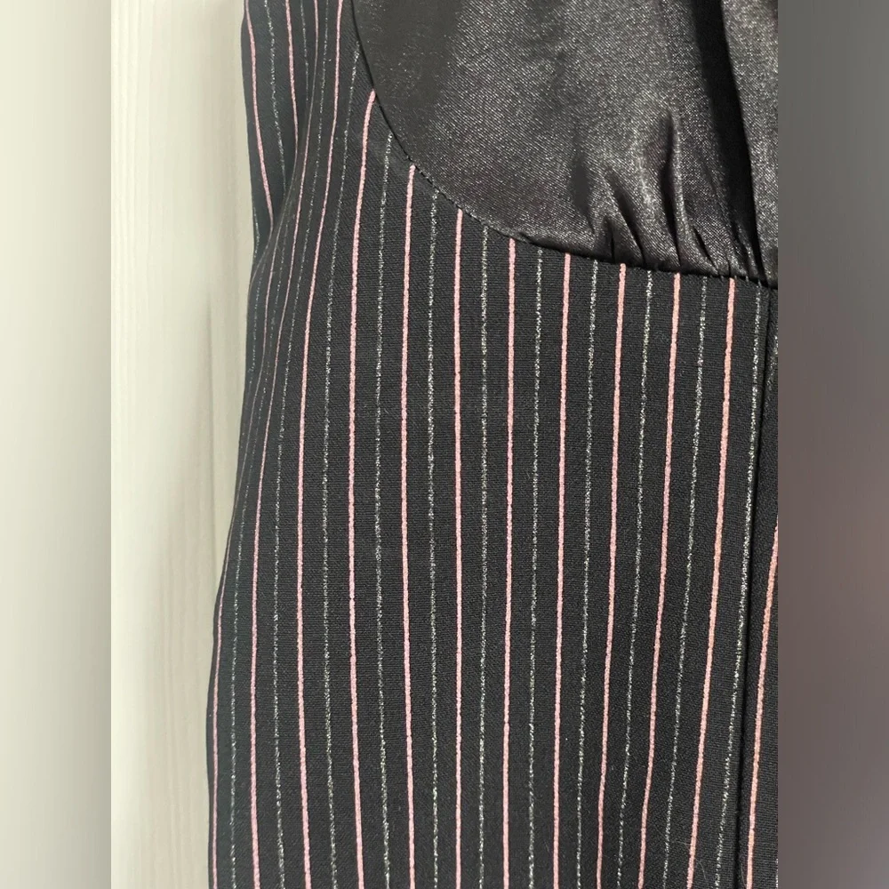 Pinstripe Mall Goth Cami XL Morbid Threads - Picture 7 of 13